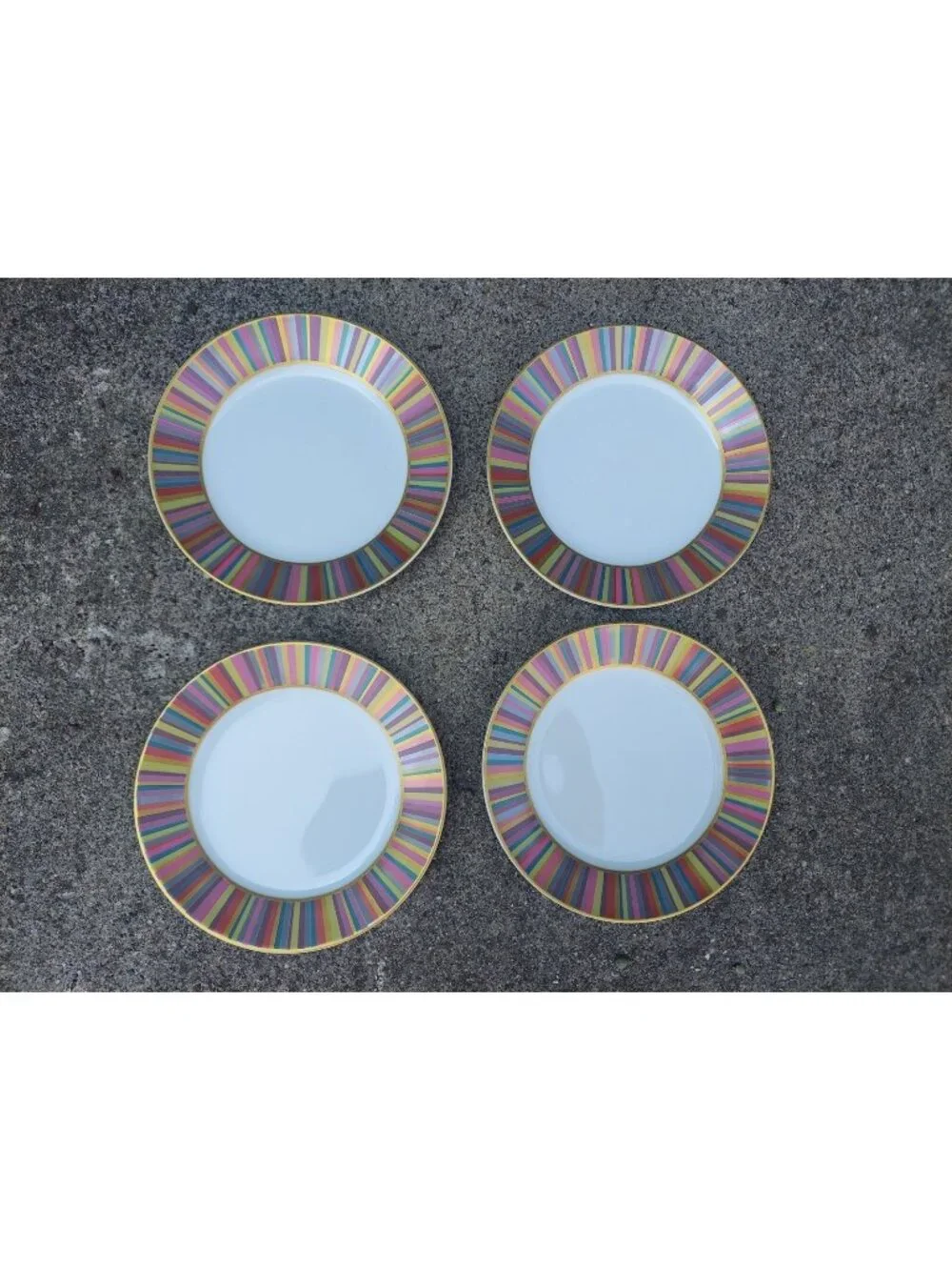 4 Pottery Barn Stripe 7 5/8
